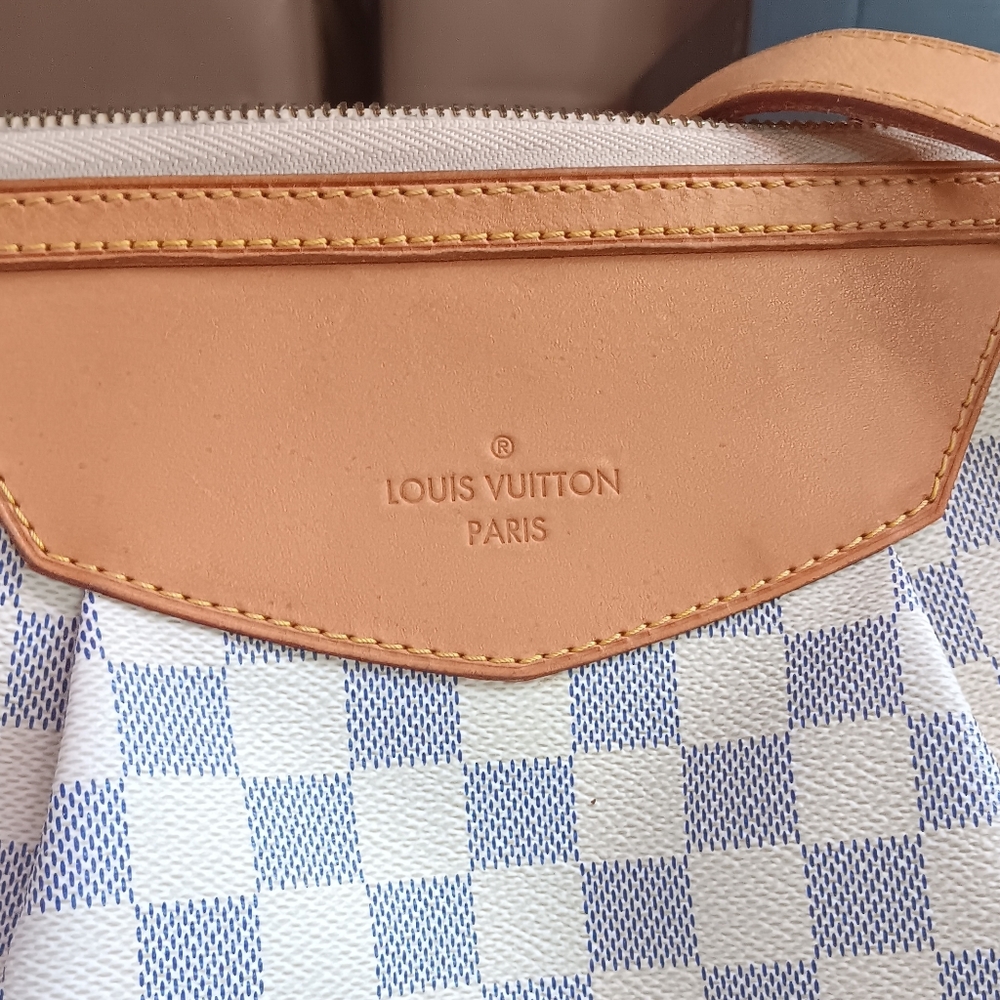 👜✨ Louis Vuitton Siracusa MM Damier Azur Crossbody & Shoulder Bag – EUC 🤍🌸 - Picture 8 of 17